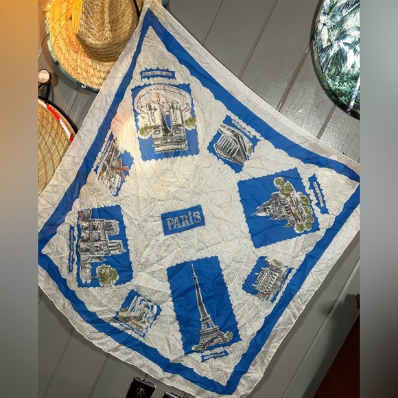 Vintage Paris Tourist Scarf - Picture 1 of 14